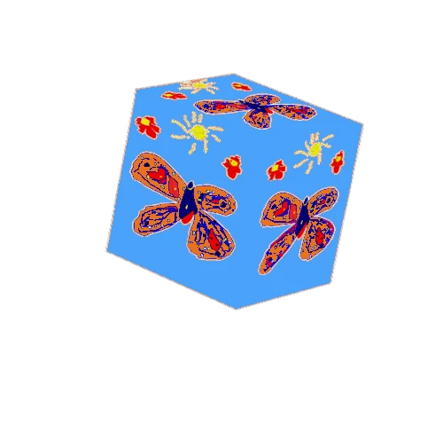 rubik cube papillon